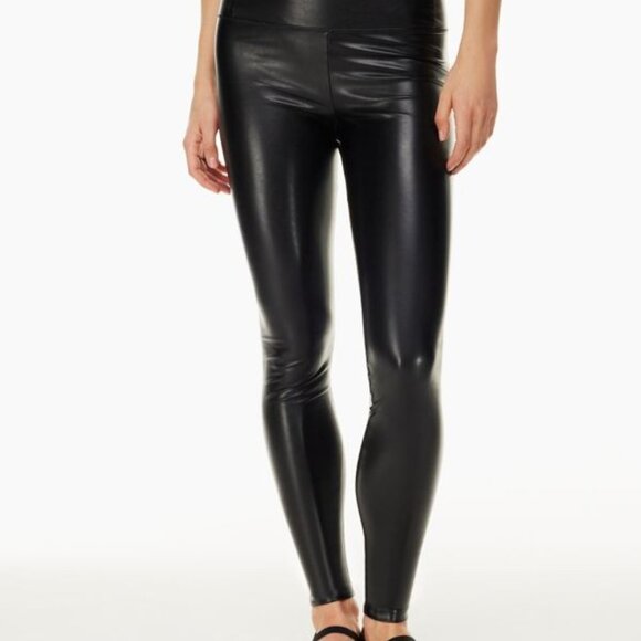 Aritzia WILFRED FAUX VEGAN LEATHER DARIA LEGGING PANTS BLACK SIZE XS - Picture 14 of 14
